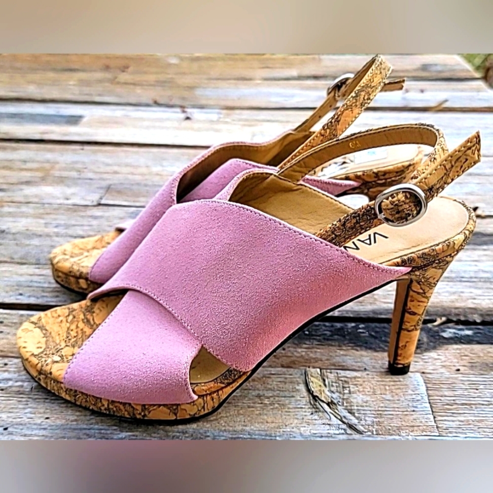 Vaneli Pink and Tan Heels